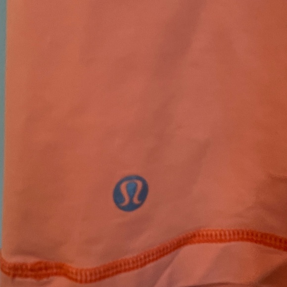 Vibrant orange Lululemon yoga top. Size 8 - Picture 3 of 4